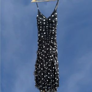 VINTAGE CACHE polka dot party dress size 6